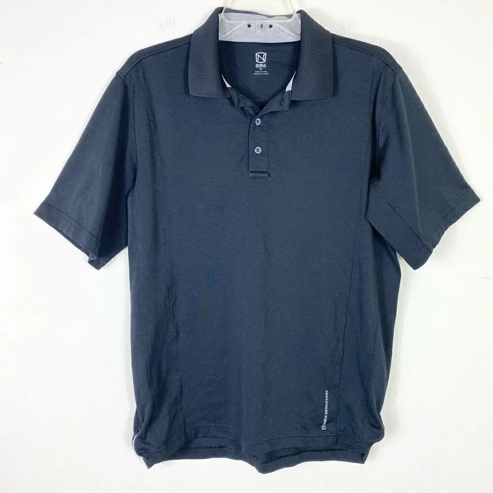 Men’s Noble Outfitters Black Polo Shirt Size M